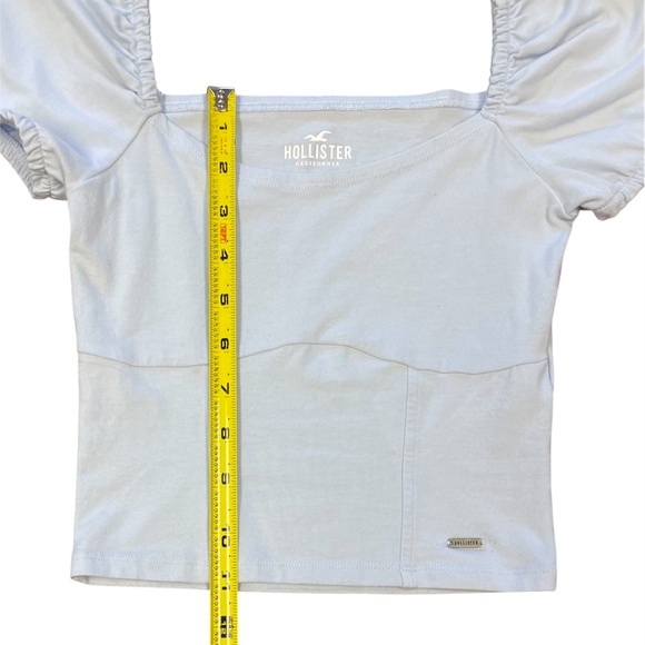 💖 5 for $25 💖 Hollister Puff-Sleeve Top Baby Blue XS - Picture 5 of 7